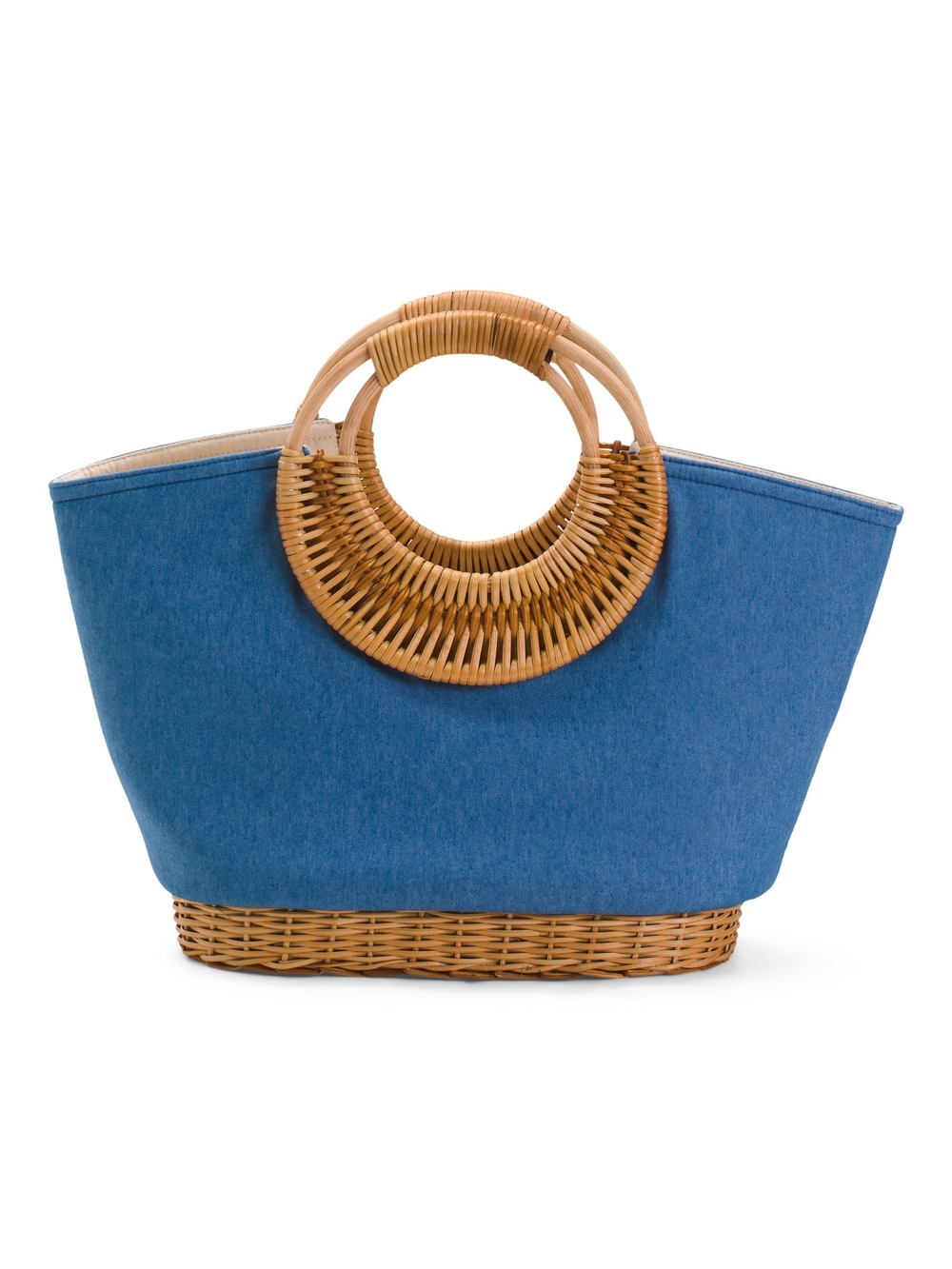 Straw Studios Blue Tote Handbag